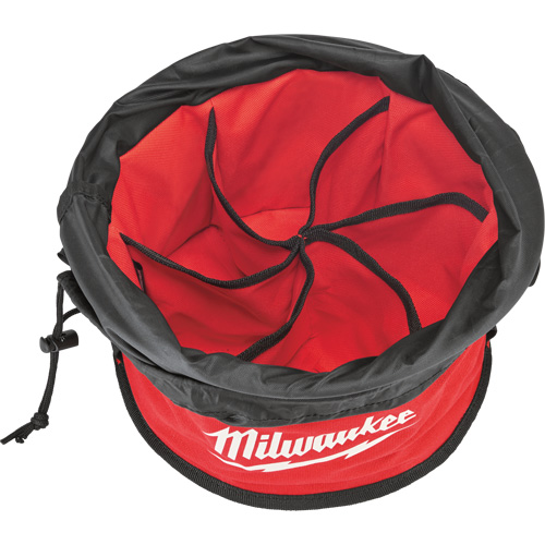 Sac range-tout style parachute, 11-4/5" lo x 11-4/5" la x 11" h, Nylon, Noir/Rouge CSL Industriel Inc.