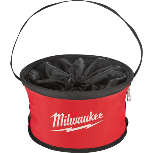 Sac range-tout style parachute, 11-4/5" lo x 11-4/5" la x 11" h, Nylon, Noir/Rouge CSL Industriel Inc.