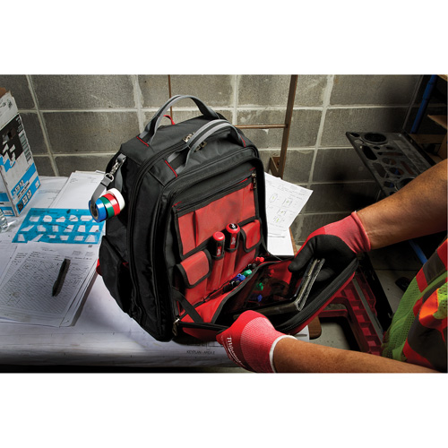 Packout Backpack, 15-3/4" L x 11-4/5" W, Black/Red, Ballistic CSL Industriel Inc.