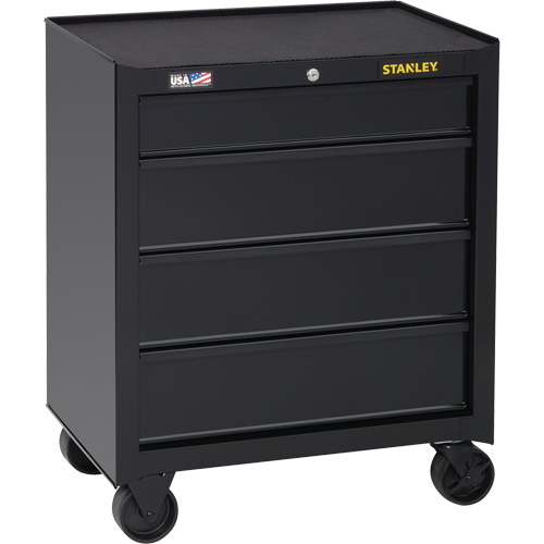 100 Series Rolling Tool Chest, 4 Drawers, 26-1/2" W x 18" D x 32" H, Black CSL Industriel Inc.
