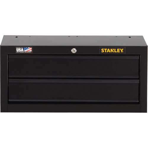 100 Series Middle Tool Chest, 26" W, 2 Drawers, Black CSL Industriel Inc.