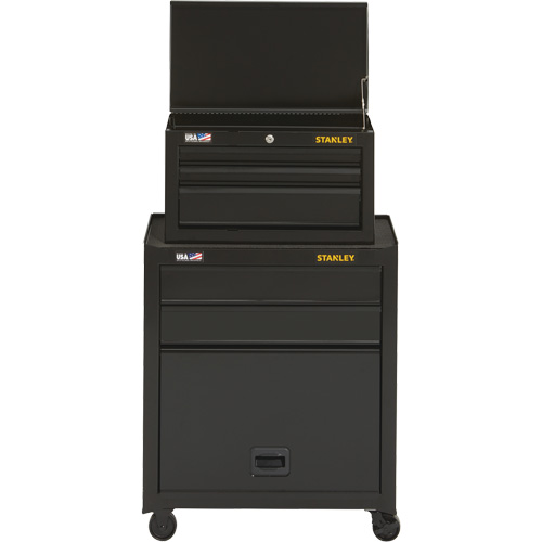 100 Series Tool Chest & Cabinet, 5 Drawers, 26-1/2" W x 14" D x 43-1/2" H, Black CSL Industriel Inc.
