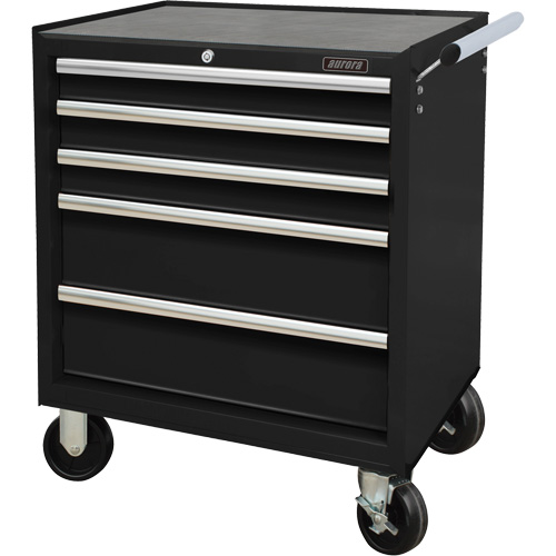Industrial Tool Cart, 5 Drawers, 27" W x 18-3/4" D x 31-1/2" H, Black CSL Industriel Inc.