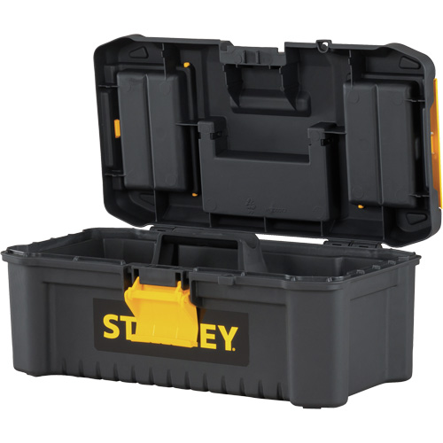 Essential&reg; Tool Box with Tray, 12-1/2" W x 7-3/8" D x 5-1/8" H, Black/Yellow CSL Industriel Inc.