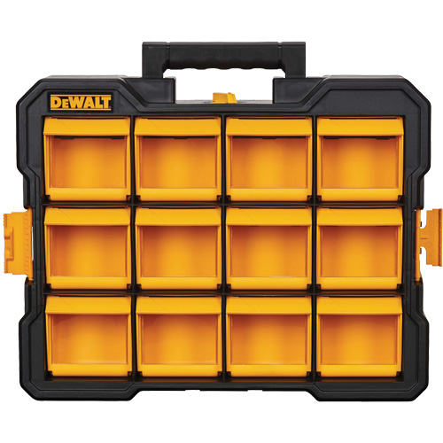 Flip-Bin Organizer, 3-7/8" W x 17-3/4" D x 13-7/8" H, Black/Yellow CSL Industriel Inc.