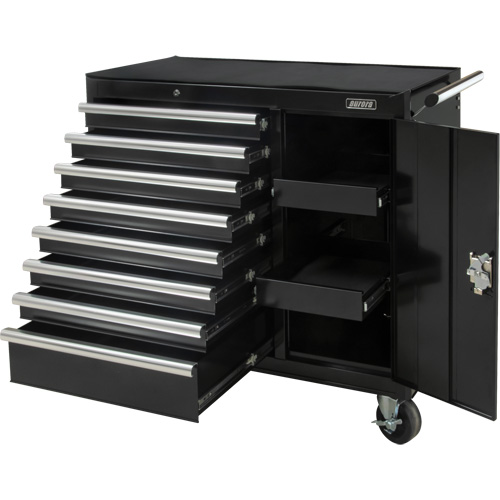 Industrial Tool Cart, 8 Drawers, 44-3/10" W x 21-1/10" D x 36-7/10" H, Black CSL Industriel Inc.