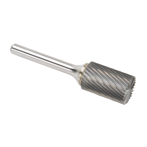 CLEVELAND Solid Carbide Burrs - Cylinder Shape with End Cut, SB-6, 3/5" Dia., 1/4" Shank, 24.4 mm Depth of Cut CSL Industriel Inc.