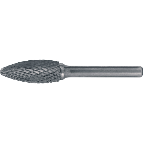 CLEVELAND Solid Carbide Burrs - Flame Shaped, 5/16" Dia., 1/4" Shank CSL Industriel Inc.