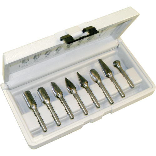 CLEVELAND Right Hand Spiral Burr Sets, 8 Pieces CSL Industriel Inc.