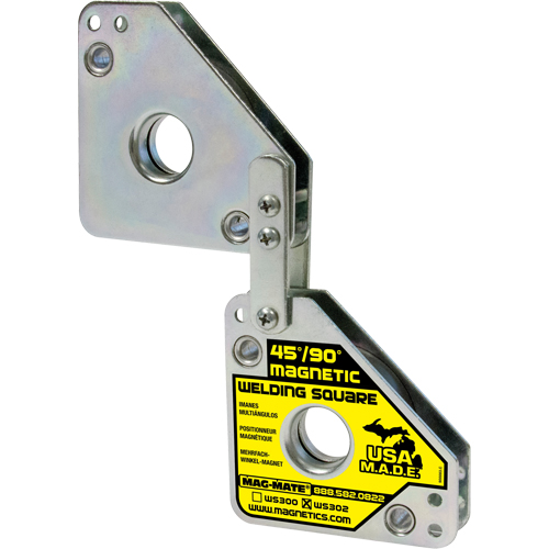 Magnetic Welding Squares, 7-5/8" L x 1-3/8" W x 3-3/4" H, 120 lbs. CSL Industriel Inc.