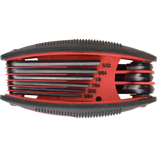 Folding Hex Key Set, 9 Pcs., Imperial CSL Industriel Inc.