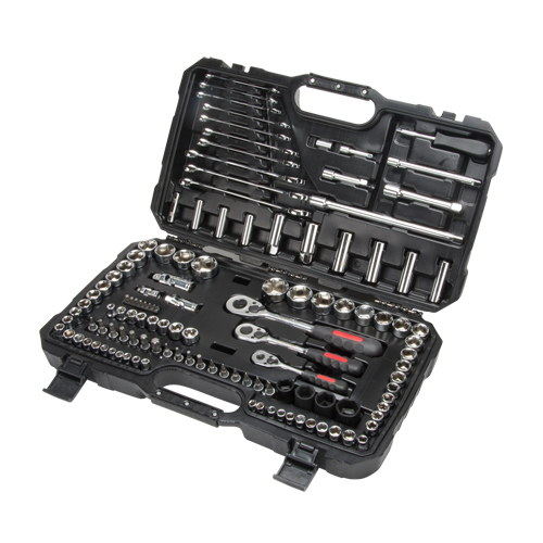 1/4", 3/8" & 1/2" Drive SAE/Metric Socket & Wrench Set, 120 Pcs, Deep CSL Industriel Inc.