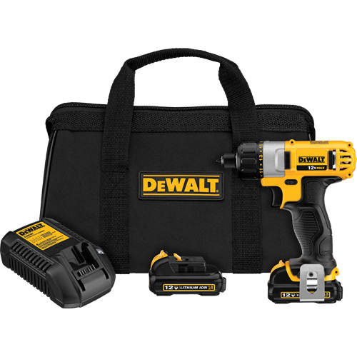 Max Screwdriver Kit, 1/4", 12 V, 160 UWO Max. Torque, Lithium-Ion Battery CSL Industriel Inc.