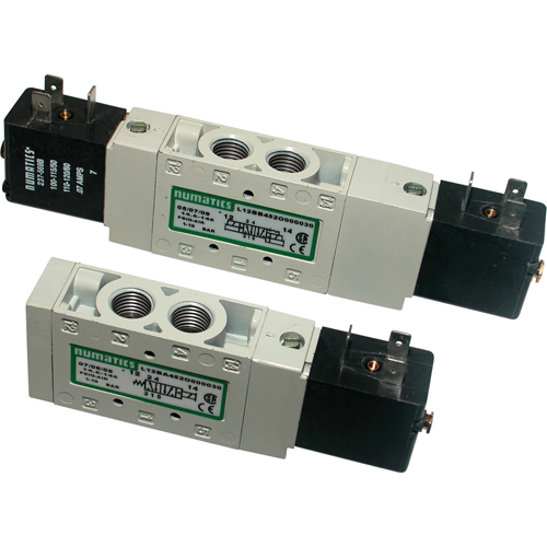 Pilot 5-Way 2-Position 4-Way Solenoid Valves, 1/8" Pipe, 150 PSI CSL Industriel Inc.
