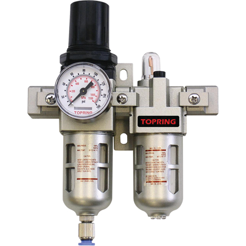 Airflo Compact Filter/Regulator & Lubricator (Gauge Included), 1/4" NPT CSL Industriel Inc.