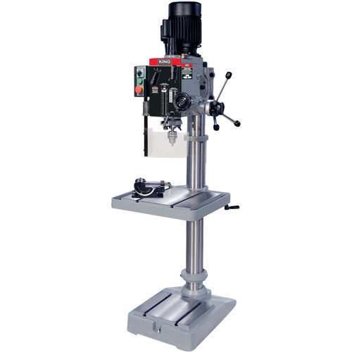 Gearhead Drilling Machine, 1/2" Chuck, 6 Speed(s), 19-1/2" W x 21-3/4" L, #3 Morse CSL Industriel Inc.