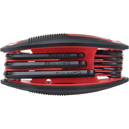Ball End Fold-Up Hex Key Set, 9 Pcs., Imperial CSL Industriel Inc.