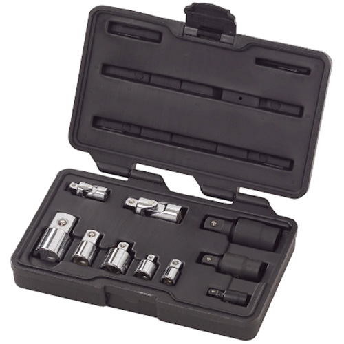 10-Piece 1/4", 3/8" & 1/2" Drive Universal Joint and Adapter Set CSL Industriel Inc.