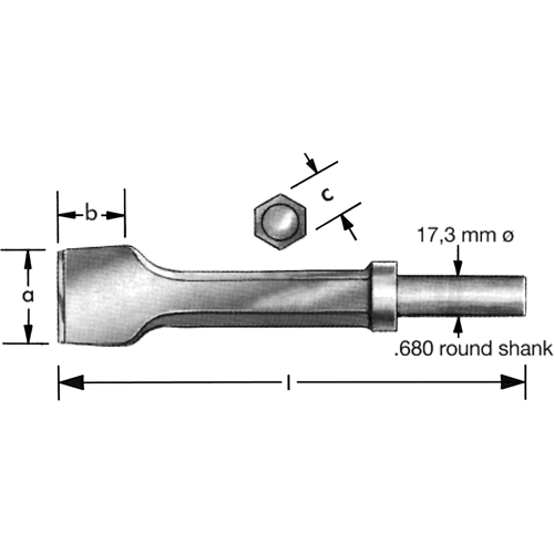 Burin pneumatique a/collier de r&eacute;tention CSL Industriel Inc.