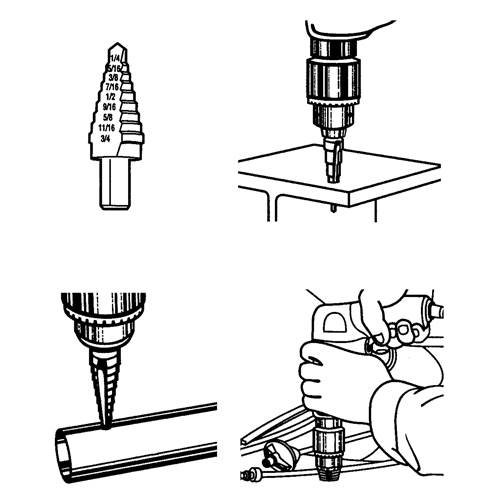 Step Drills, 1/32" Increments CSL Industriel Inc.
