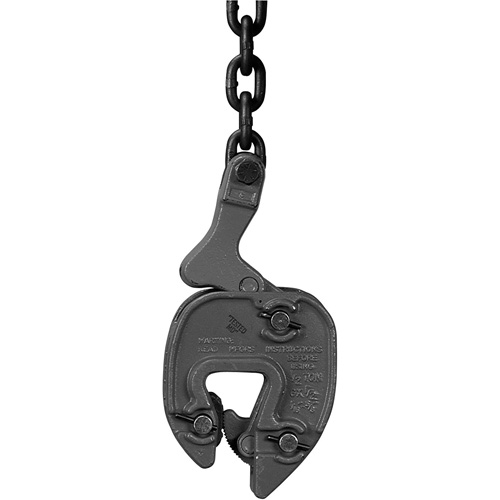 Serre-plaque GX avec attache de chaînette, 1000 lb (0,5 tonne), Ouverture de la m&acirc;choire de 1/16" - 5/16" CSL Industriel Inc.
