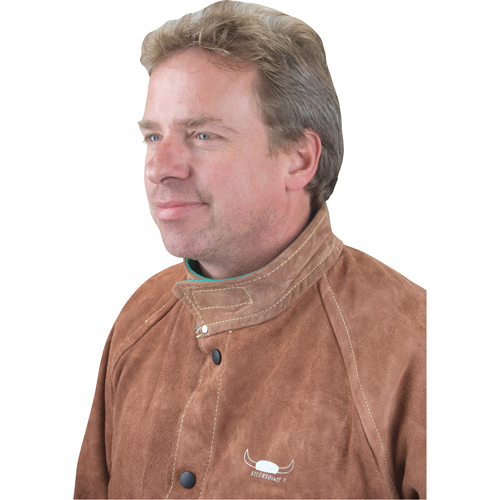 Veste de soudage, Cuir, 4T-Grand, Lava Brown CSL Industriel Inc.