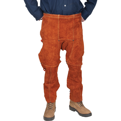Leather Split Leg Apron & Chaps, 40" L, Lava Brown CSL Industriel Inc.