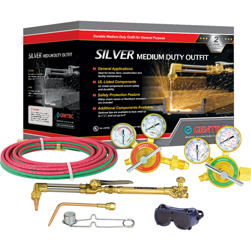 Silver Medium-Duty Welding & Cutting Outfits, 1/2" Cut, 1/4" Weld CSL Industriel Inc.
