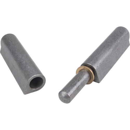 Weld-On Hinge, 1.102" Dia. x 10.236" L, Mild Steel w/Fixed Steel Pin CSL Industriel Inc.