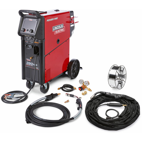 Machine &agrave; souder &agrave; g&acirc;chette avant pour aluminium One-Pak POWER MIG 360MP pour remorque et fabrication g&eacute;n&eacute;rale, 208 V/230 V/460 V/575 V, 1 Ph, 50/60 Hz CSL Industriel Inc.