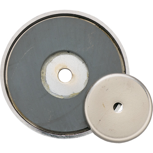 Ceramic Shallow Pot Magnet, 1-3/8" Dia., 12 lbs. Pull CSL Industriel Inc.