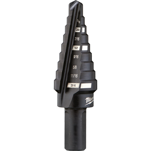 #3 Step Drill Bit, 1/4" - 3/4" , 1/16" Increments, High Speed Steel CSL Industriel Inc.
