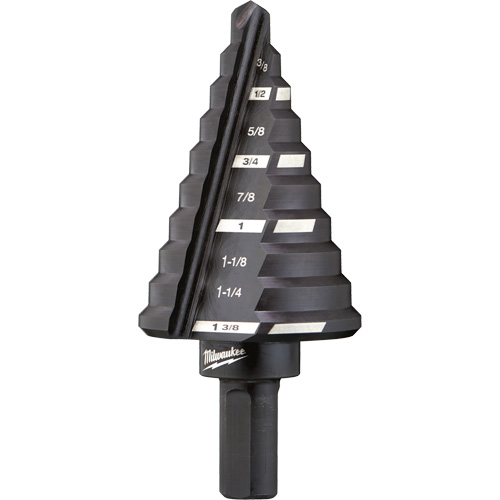 #5 Step Drill Bit, 1/4" - 1-3/8" , 1/8" Increments, High Speed Steel CSL Industriel Inc.
