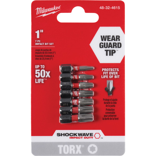 Jeu d'embouts Shockwave 1" Impact Duty Torx CSL Industriel Inc.