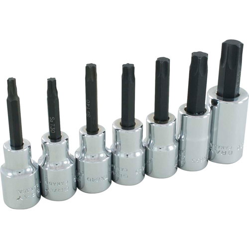 Jeu de douilles Torx, Torx, Prise 1/2", 7 mrcx CSL Industriel Inc.