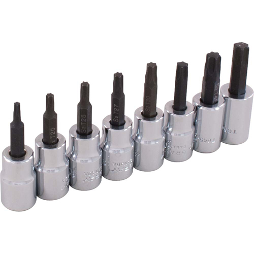 Jeu de douilles, Torx, Prise 3/8", 8 mrcx CSL Industriel Inc.