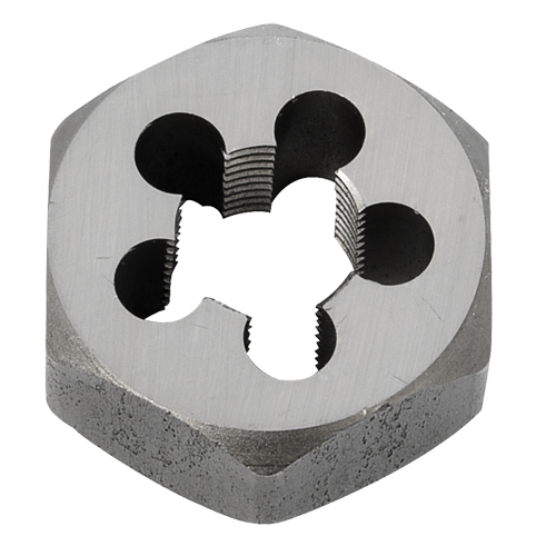 Hex Rethreading Die Nut, 1"/1-1/16" Dia., 3/8"-18 Thread, Carbon Steel/Chromium Steel CSL Industriel Inc.