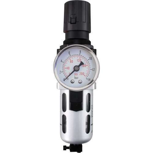 Filtre/r&eacute;gulateur d'air modulaire (manom&egrave;tre compris), 1/4" NPT, 145 PSI, Capacit&eacute; de 0,3 oz liq. CSL Industriel Inc.
