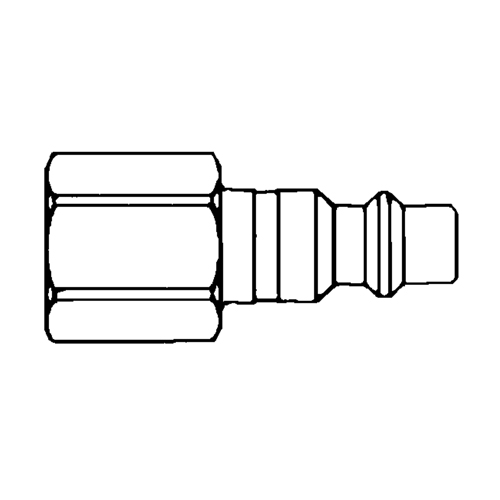 Raccords rapides - 1/2" industriel, &agrave; soupape/1 voie - Abouts, 3/8" CSL Industriel Inc.