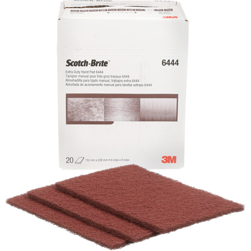 Scotch-Brite Extra-Duty Hand Pad, Aluminum Oxide, 9" x 6", Fine Grit CSL Industriel Inc.