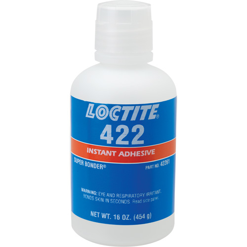Adh&eacute;sif instantan&eacute; 422 Super Bonder, Transparent, Bouteille, 16 oz CSL Industriel Inc.