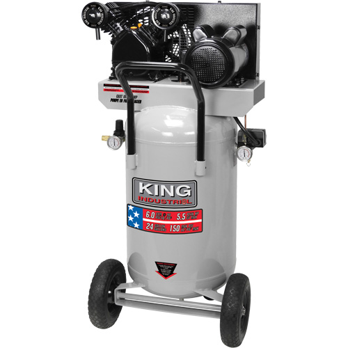 Compresseur &agrave; air, &eacute;lectrique, 24 gal. (29 gal. US), 150 PSI, 120/1/240/1 V CSL Industriel Inc.