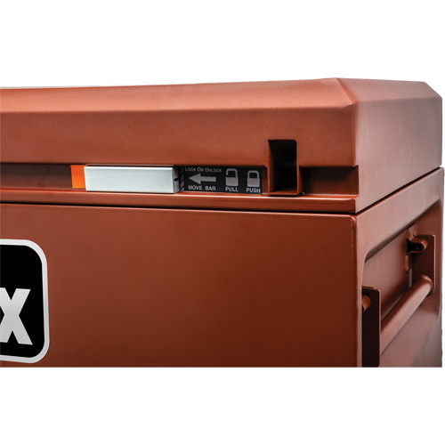 Site-Vault Chest, 72" x 24" x 30-3/4", Steel, Orange CSL Industriel Inc.