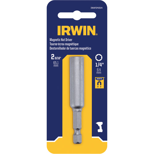 Tourne-&eacute;crou, Embout 1/4", Prise 1/4", 2-9/16" lo, Magn&eacute;tique CSL Industriel Inc.