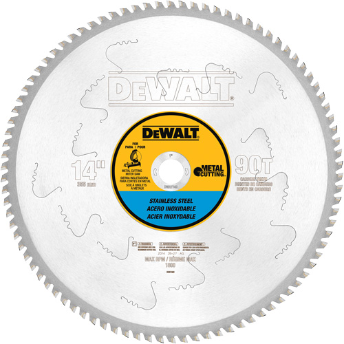Stainless Steel Cutting Saw Blade, 14", 90 Teeth, Metal Use CSL Industriel Inc.
