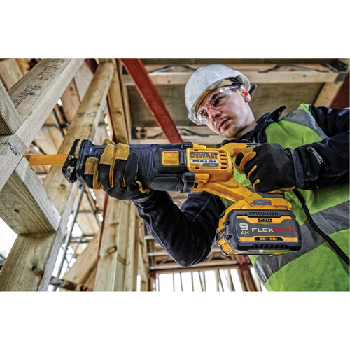 Scie alternative sans balai Max FlexVolt (outil seulement), 60 V, Lithium-ion Bloc-pile, 0-3000 coups/min CSL Industriel Inc.