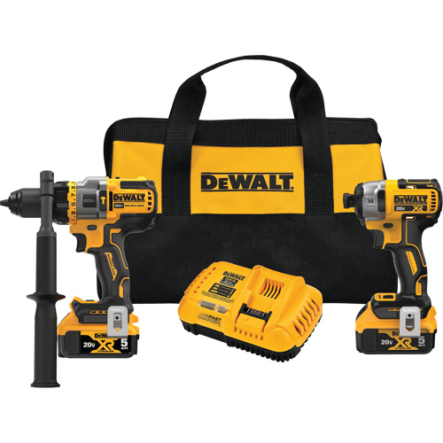 Max* Brushless Cordless Hammer Drill/Driver with Flexvolt Advantage & XR&reg; Impact Driver Kit, Lithium-Ion, 20 V CSL Industriel Inc.