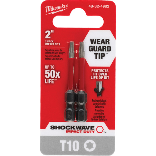 Shockwave Impact Duty Screwdriver Bit, Torx, T-10, 1/4" Drive CSL Industriel Inc.