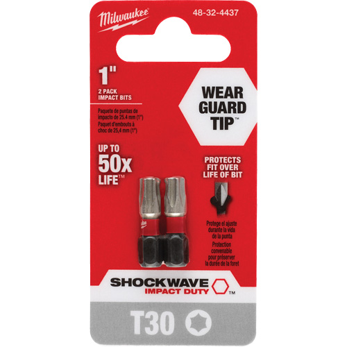 Embout de tournevis Shockwave Impact Duty, Torx, T-30, Prise 1/4" CSL Industriel Inc.