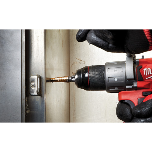 Step Drill Bit, 1/8"/#1 - 1/2"/#1 , 1/32" Increments, High Speed Cobalt CSL Industriel Inc.